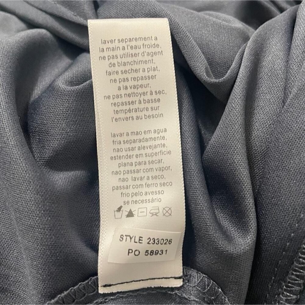 Alex Evenings Size 16 Maxi Dress Sleeveless Gray Shimmer Wedding Party Ruched - Picture 11 of 11